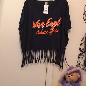 Auburn tigers official crop tee shirt
